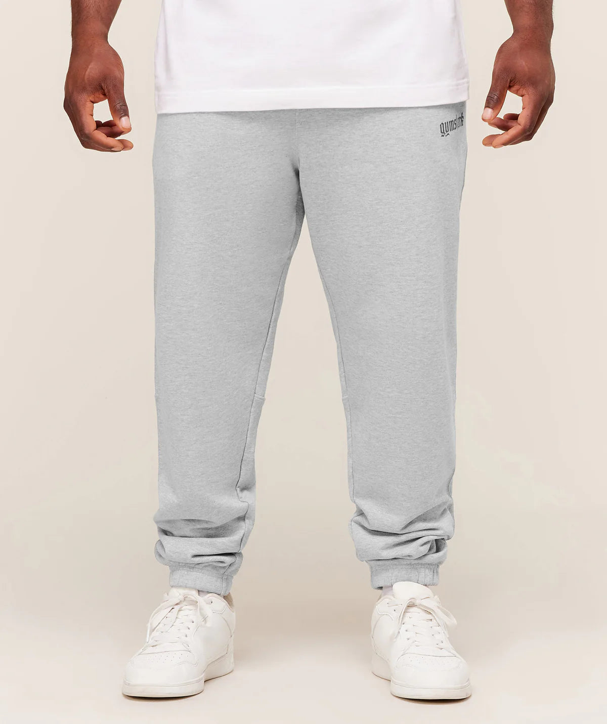 Gymshark Olde English Joggers Soft Grey Marl
