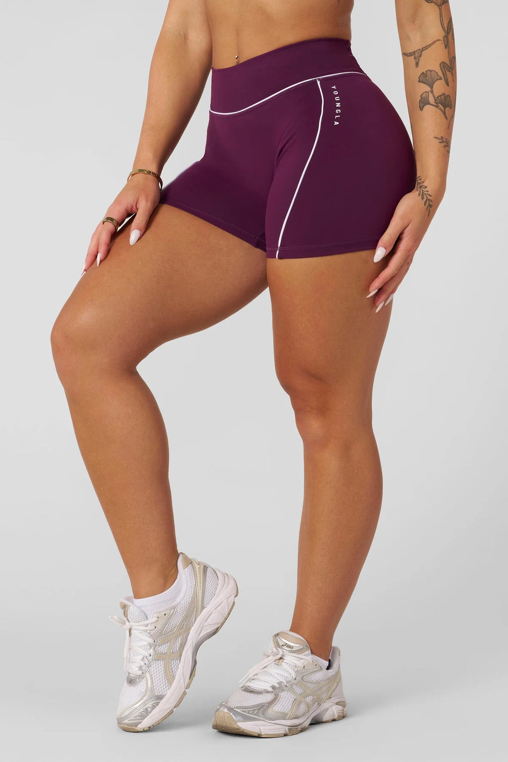 YoungLA Elevate Outline Shorts 5 Grape