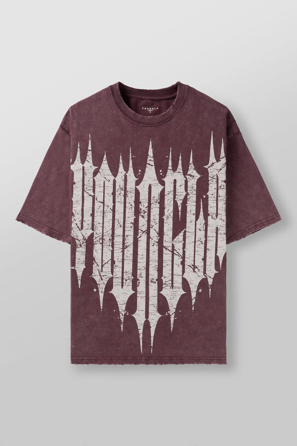 YoungLA revenge tee burgundy wash