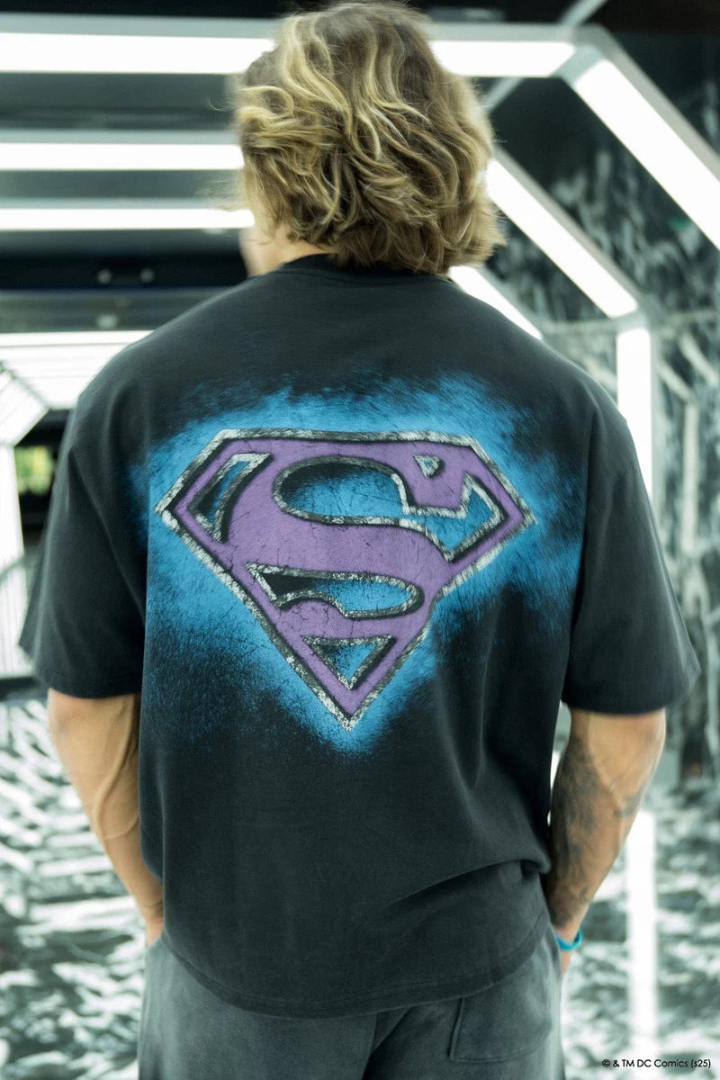 YoungLA Superman Graphic Tee In Action