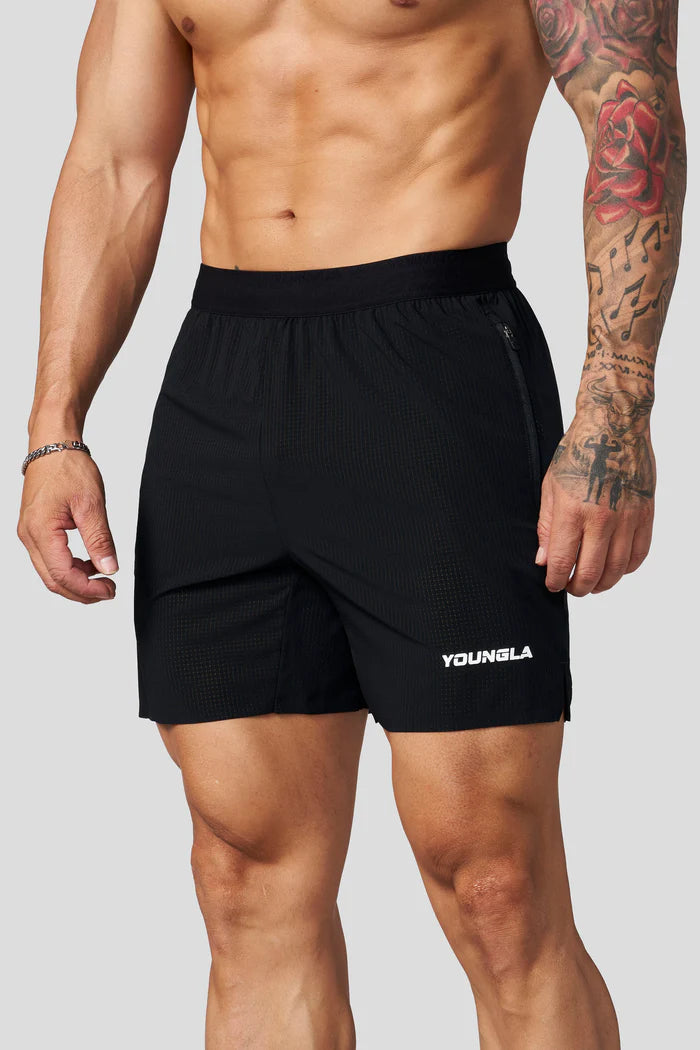 YoungLA Ultra Lightweight Fitness Shorts Black