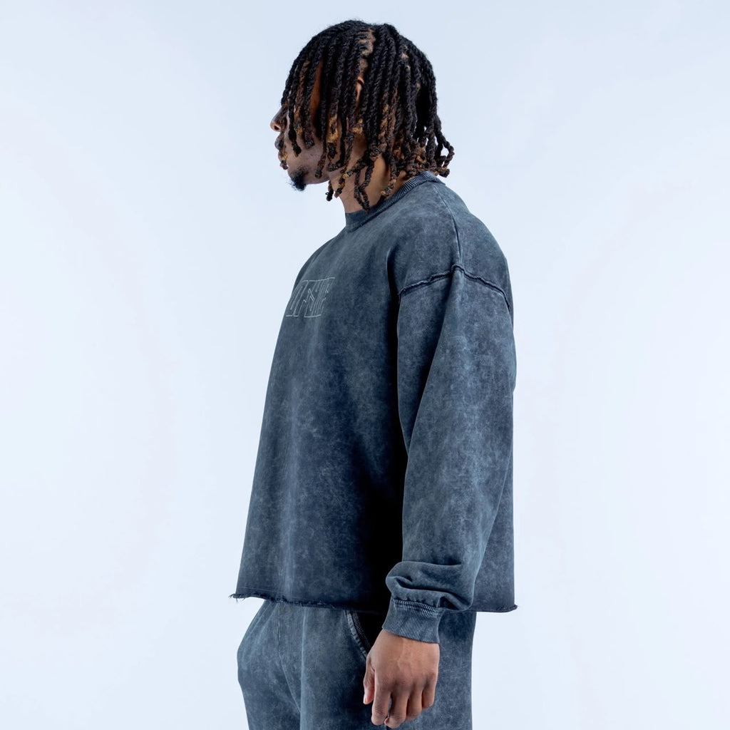 DFYNE Recharge Washed Sweatshirt Blue Wash