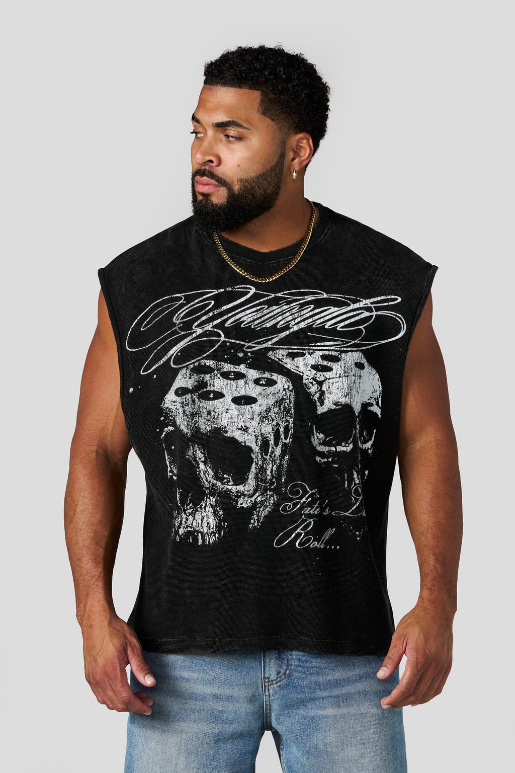 Young LA Fate Cutt Offs Black Wash