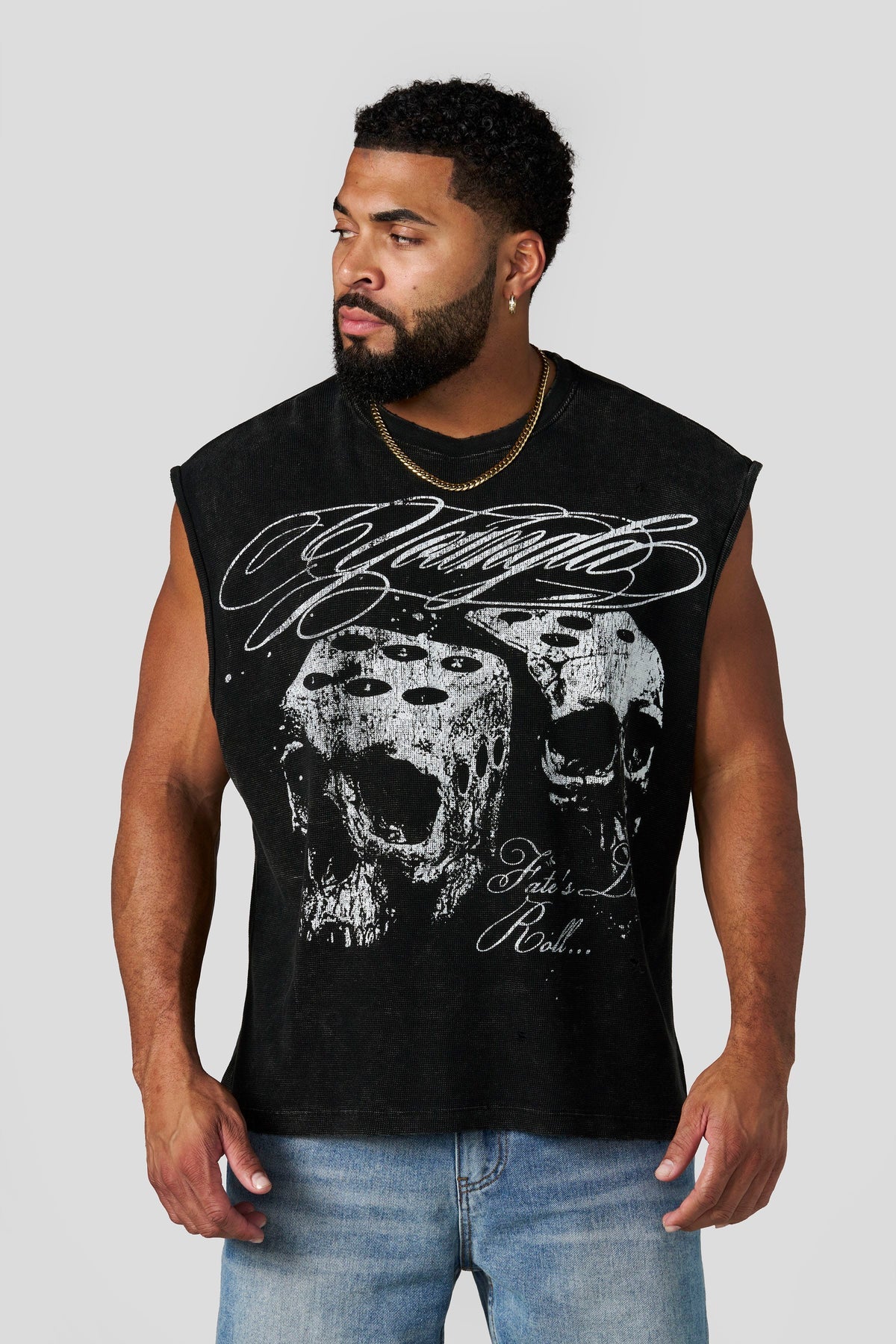 Young LA Fate Cutt Offs Black Wash
