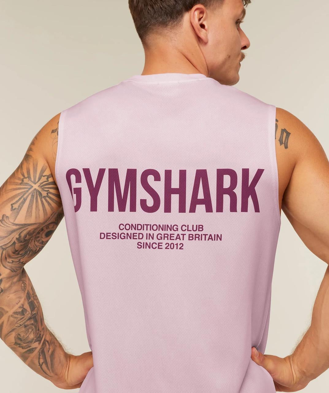 Gymshark Conditioning Club Washed Tank Haze Pink