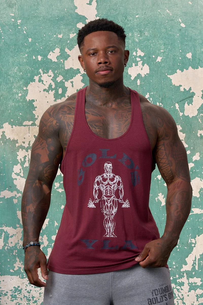 YoungLA Gold's Iron Legacy Icon Stringers Burgundy