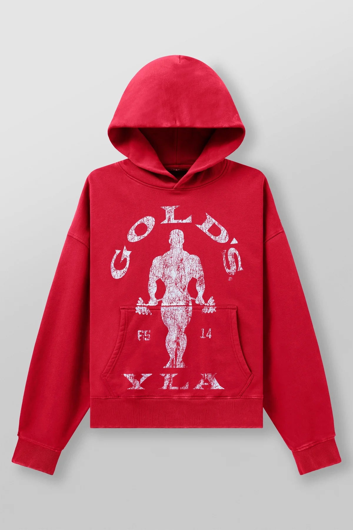 Young LA Golds Gym Classic Pull Over Red Wash