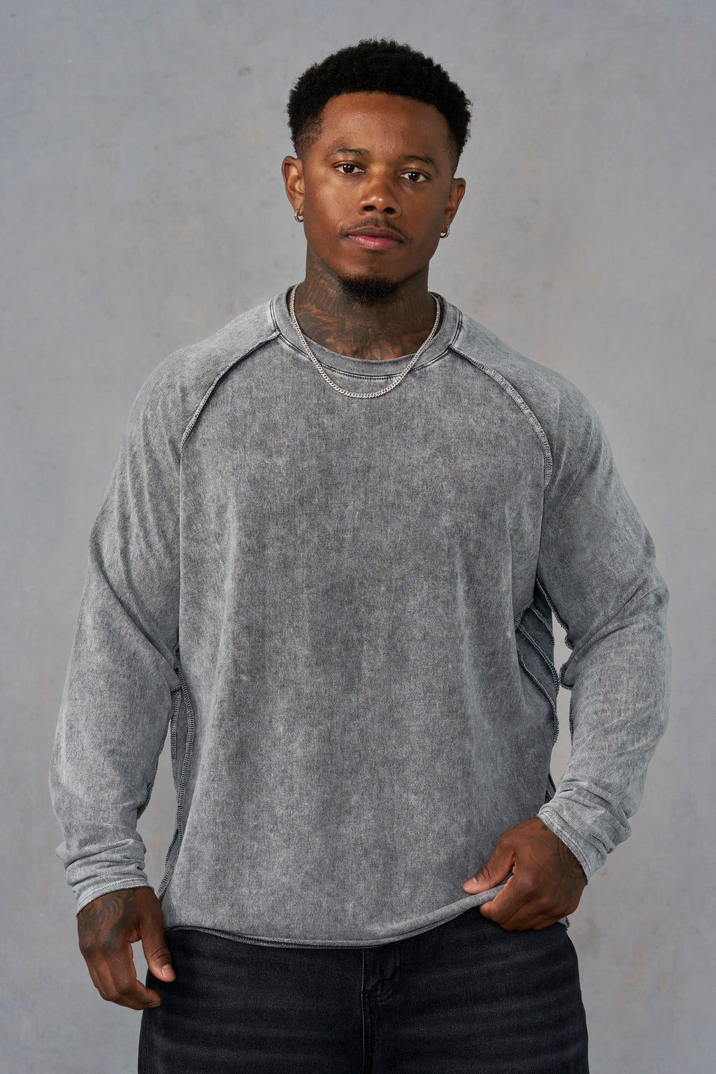 YoungLA Proper Long sleeve Grey Wash
