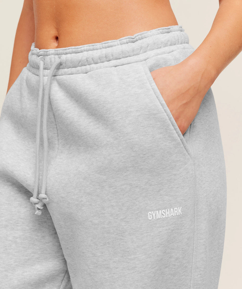 Gym Shark Cosy Luxe Straight Leg Regular Jogger Soft Grey Marl