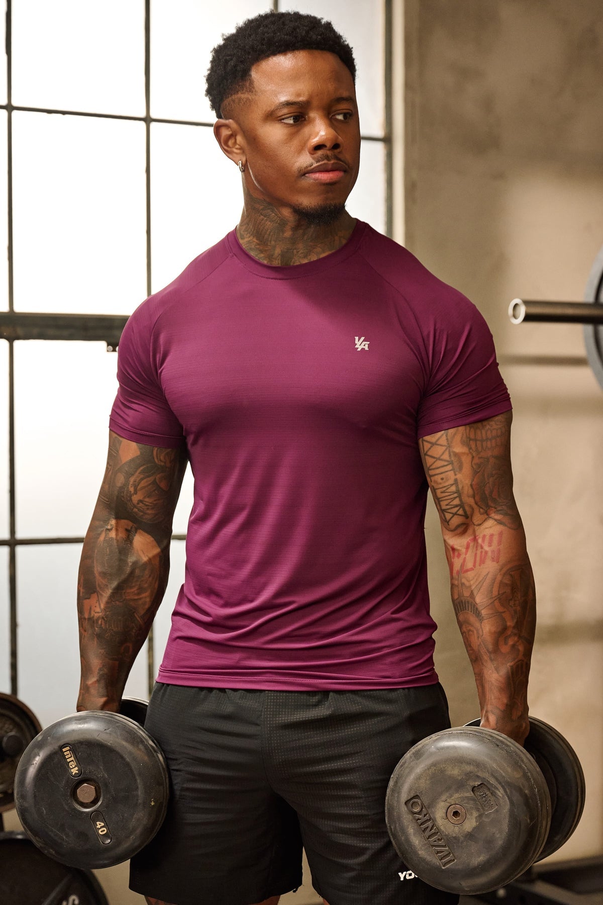 YoungLA Liquid Compression Tees Grape