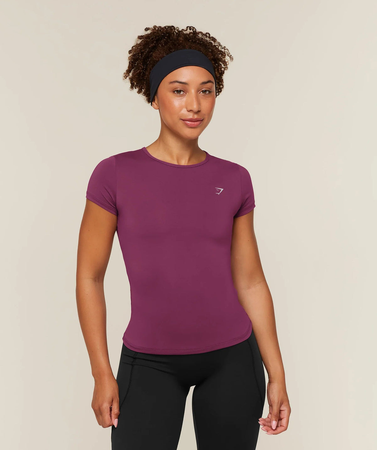 Set Gymshark Running Back Vent Tee/Running Pocket Shorts Strength Pink