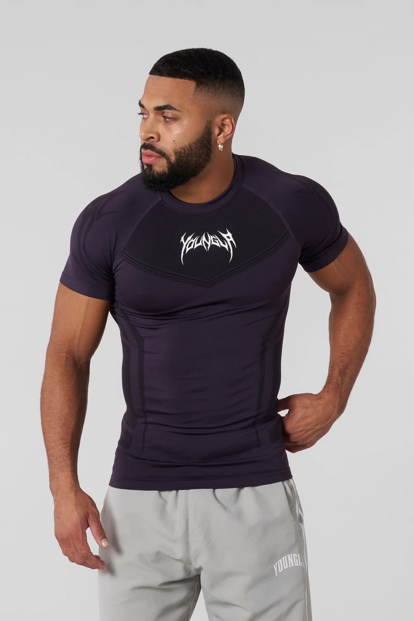 YoungLA Warrior Compression Tees Purple