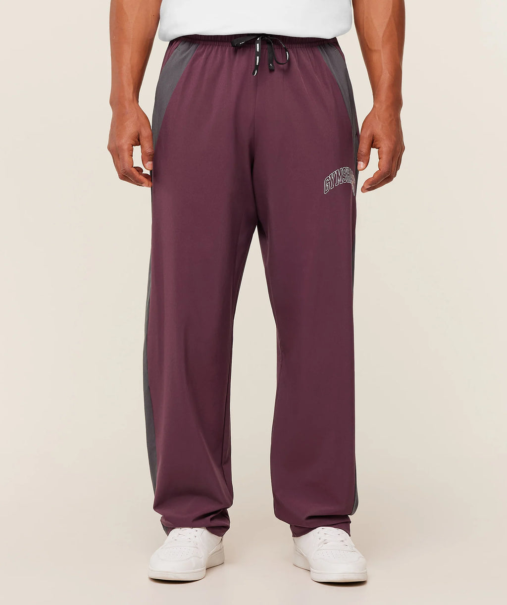 Gymshark Collegiate Tech Pants Impact Burgundy