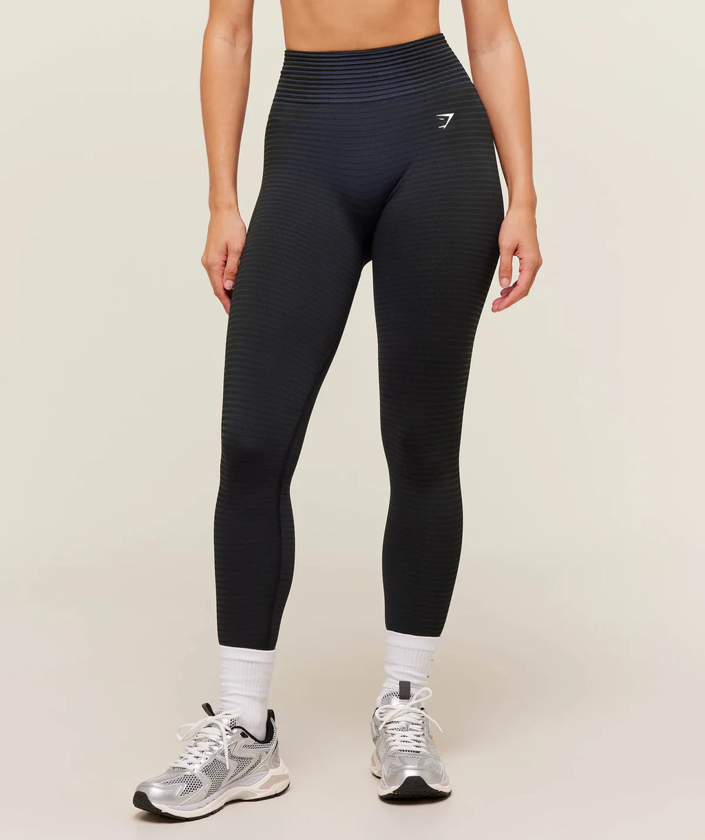 Gymshark Sports Seamless Leggings Heavy Blue/Black