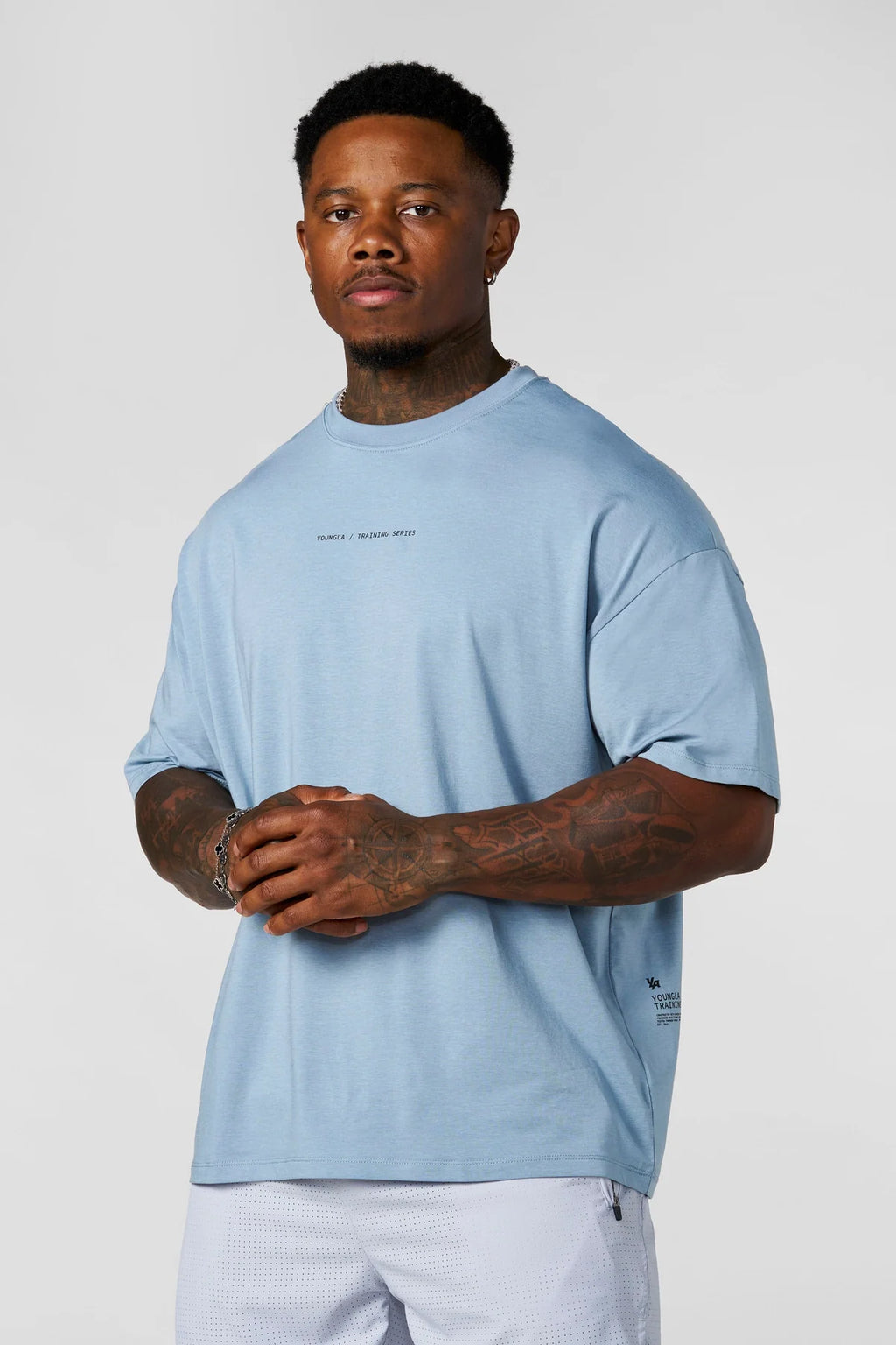 YoungLA AeroTech Training Tee Light Blue