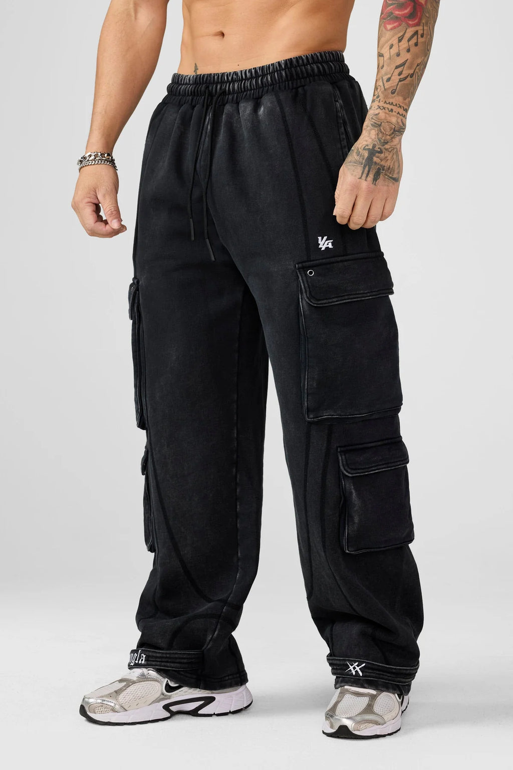 YoungLA XX Strap Sweats Black