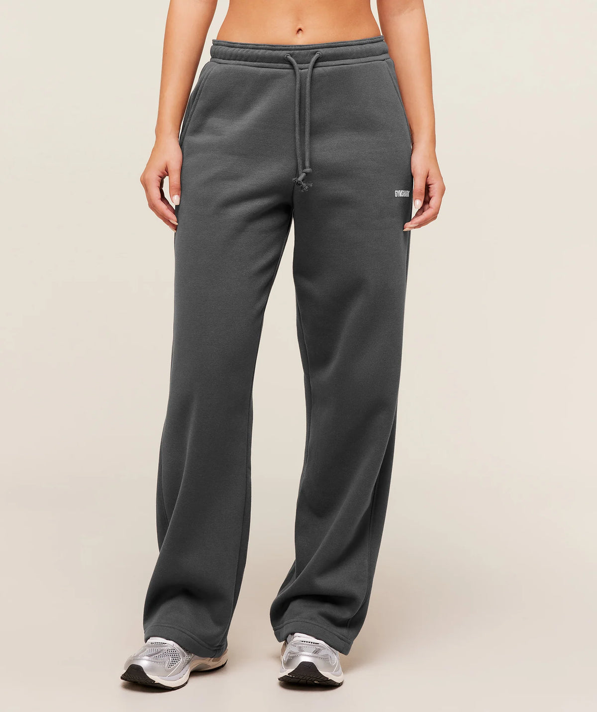 Gymshark Cosy Luxe Straight Leg Regular Joggers Onyx Grey