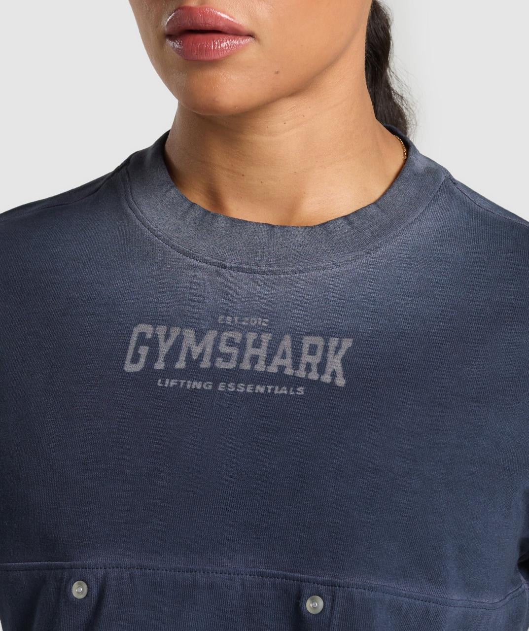 Gymshark Rest Day Heavyweight T-Shirt Heavy Blue Wash