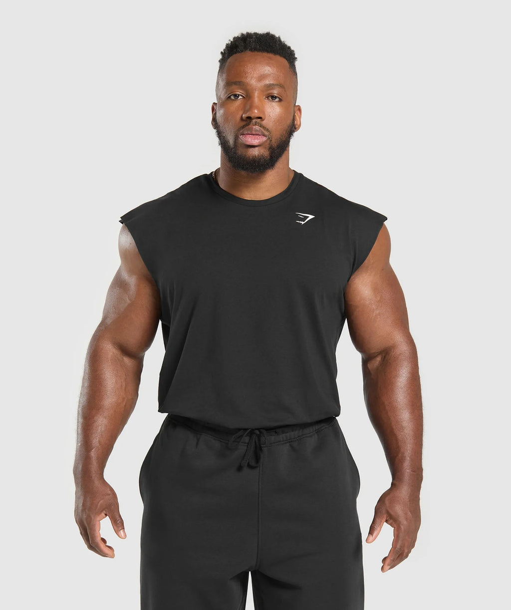 Gymshark Critical Cut Off Tank Black