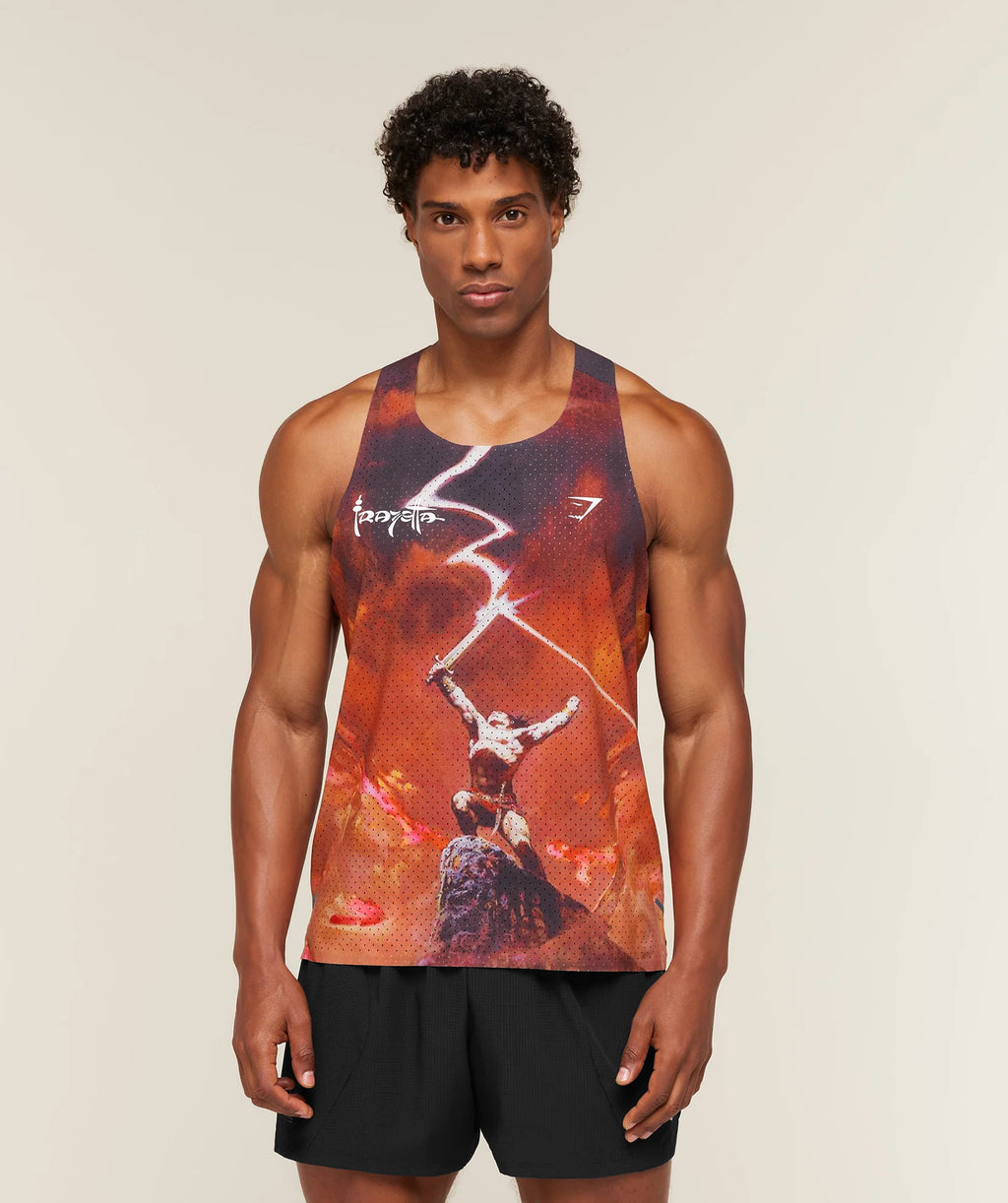 Gymshark x Frazetta x Run Club Tank Red Rust