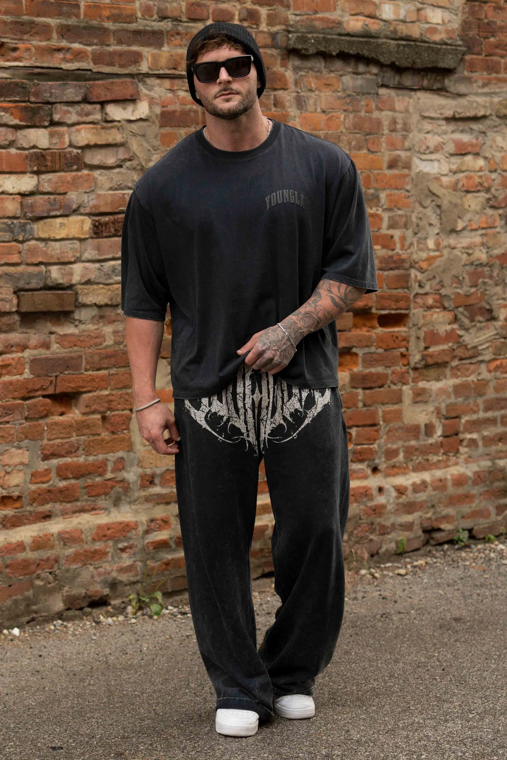 Young LA Dark Wave Joggers Black Wash