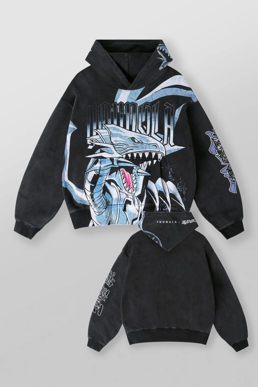 Young LA Yu-Gi-Oh! Hoodie “Kaiba”s Blue Eyes”