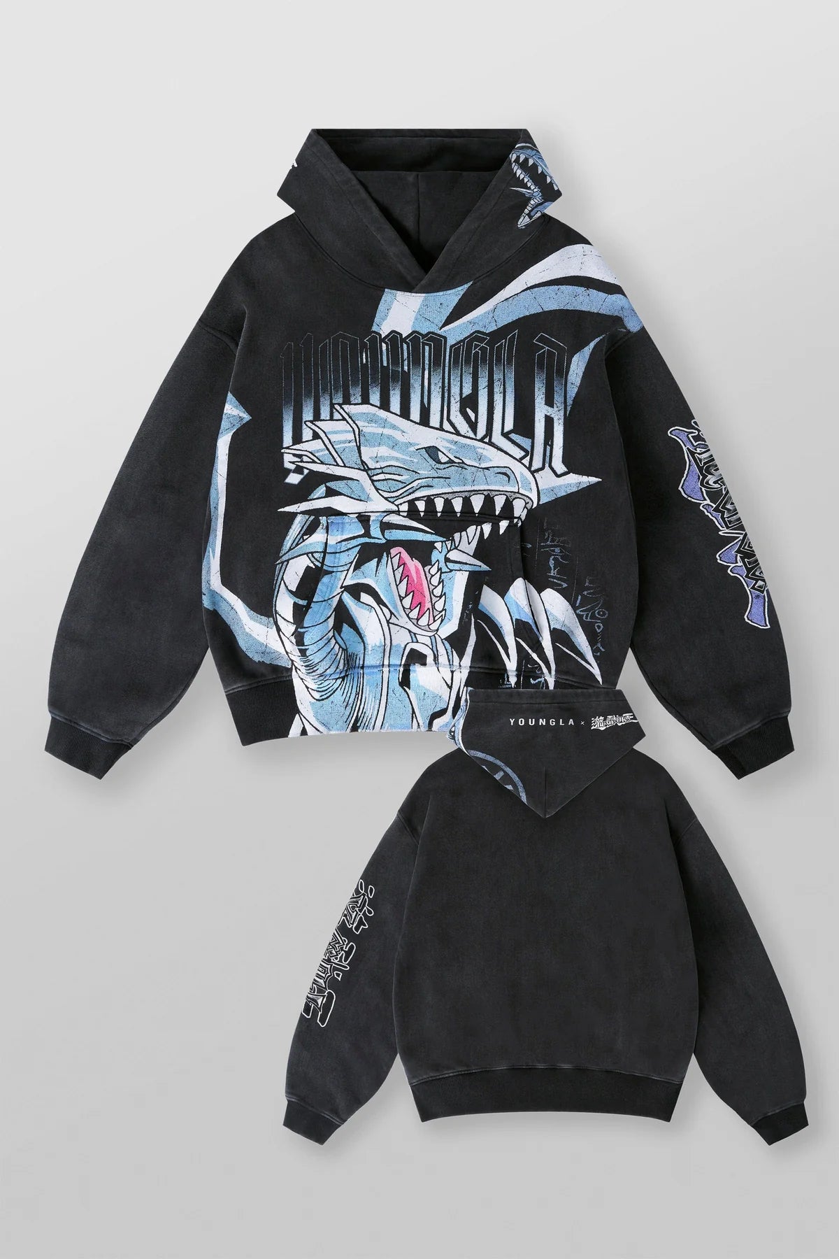 Young LA Yu-Gi-Oh! Hoodie “Kaiba”s Blue Eyes”