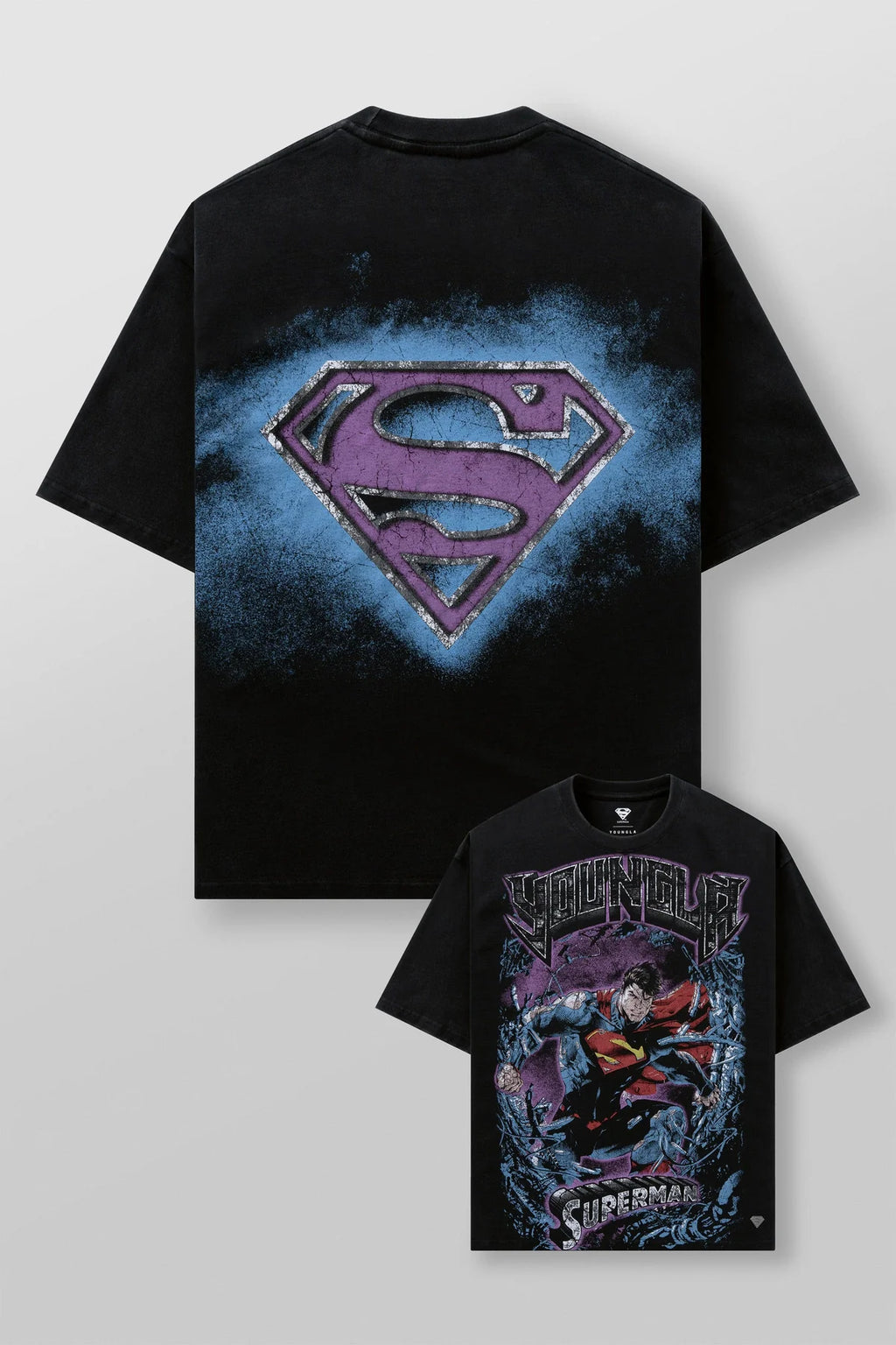 YoungLA Superman Graphic Tee In Action