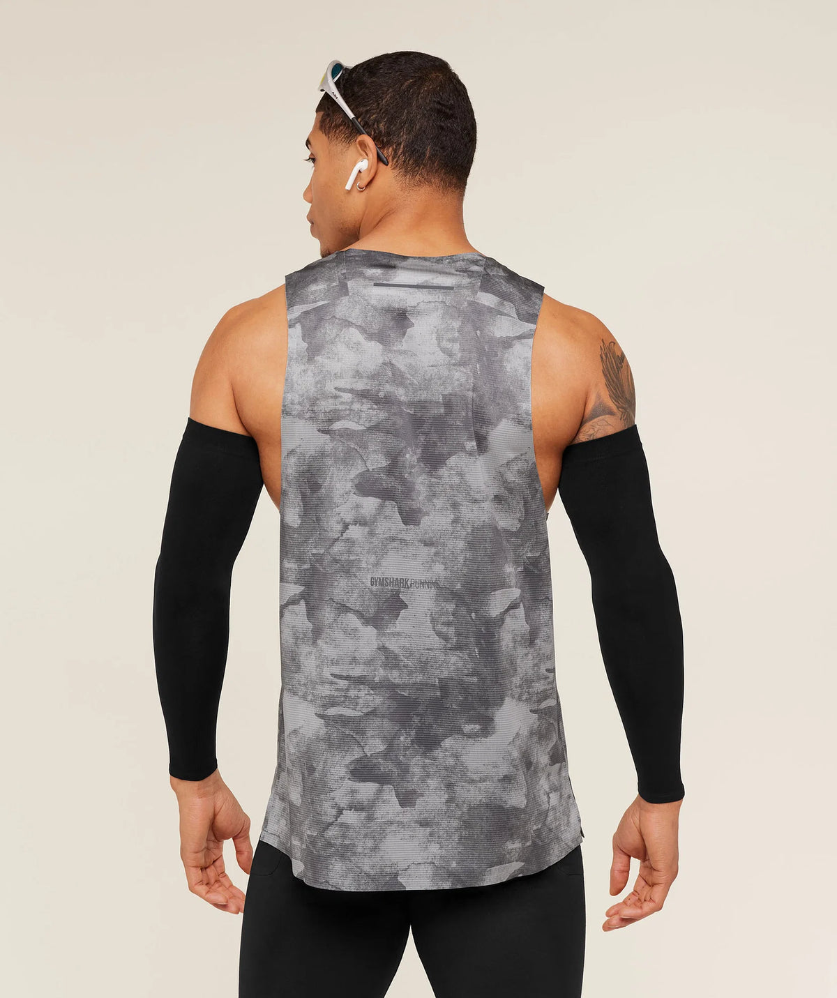 Gymshark Running Elite Tank Smokey Grey/ Black
