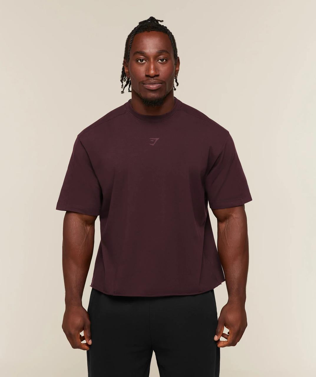 Gymshark Power Washed Oversized T-Shirt Cherry Purple Wash