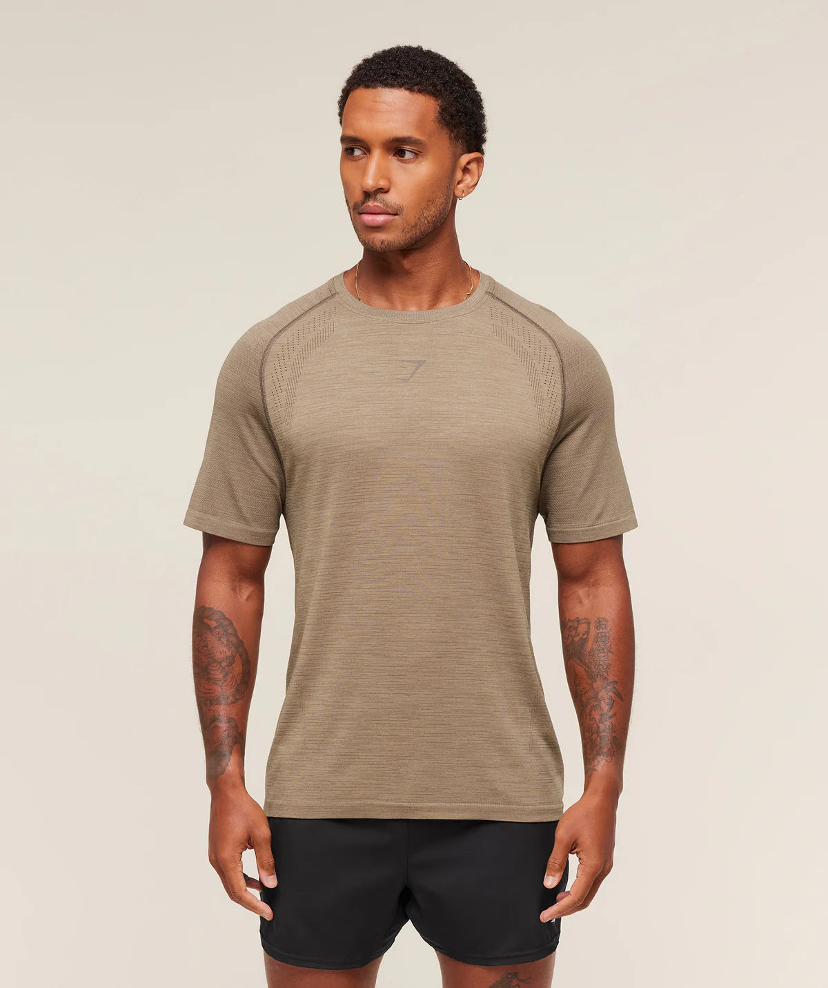Gymshark Versatile Seamless T-shirt Cement Brown