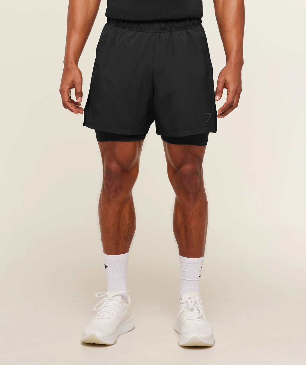 Gymshark Sport 5" 2-in-1 Shorts Black