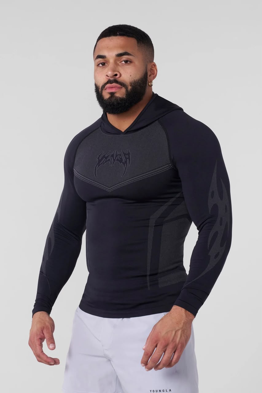YoungLA Warrior Compression Hoodies Black