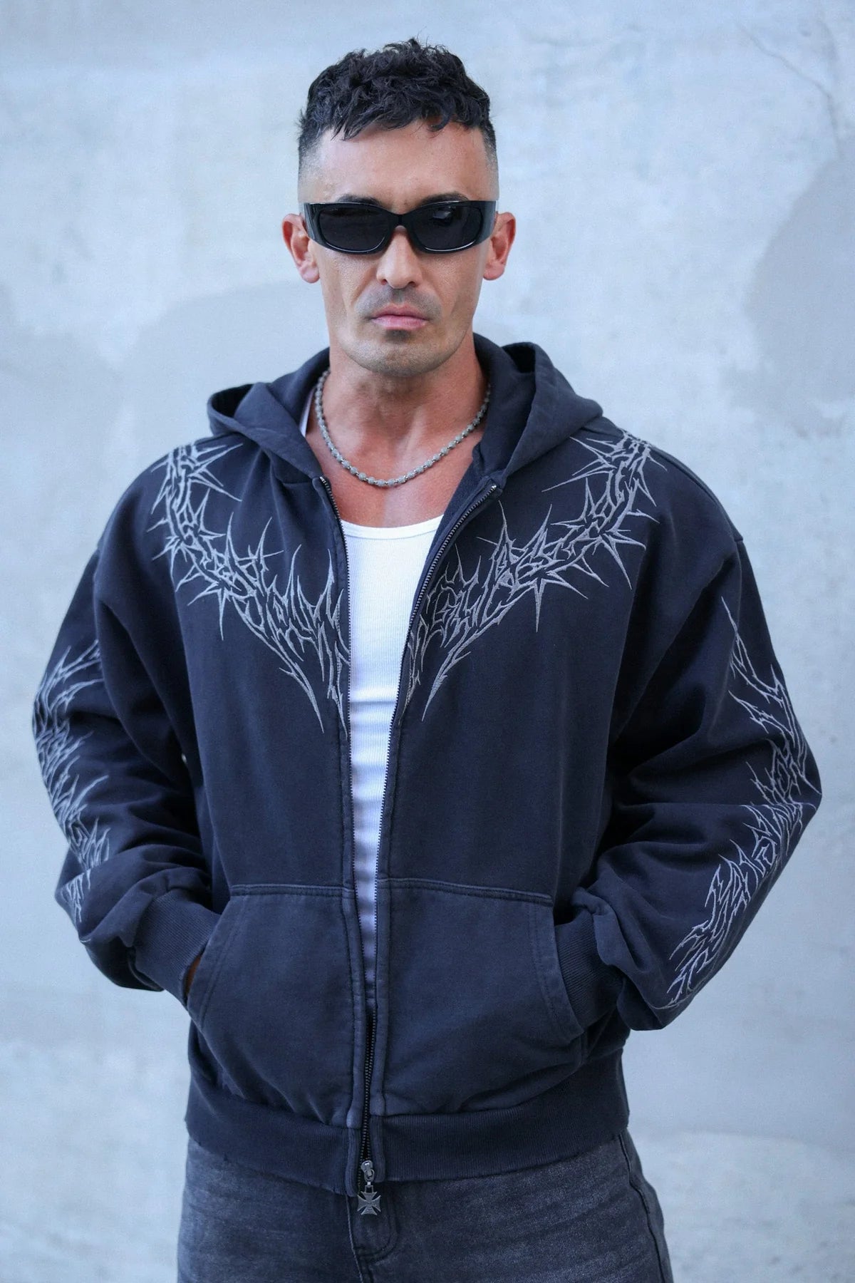 YoungLA Vengeance Zip-Ups Black Wash