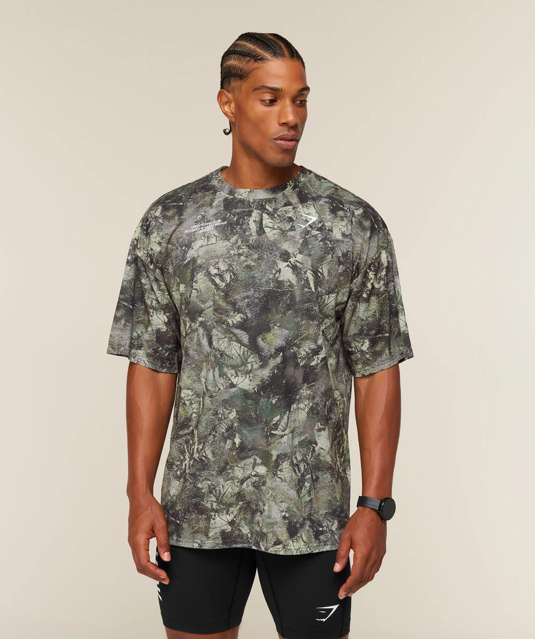Gymshark Conditioning Club Washed T-Shirt Chalk Beige/White Wash
