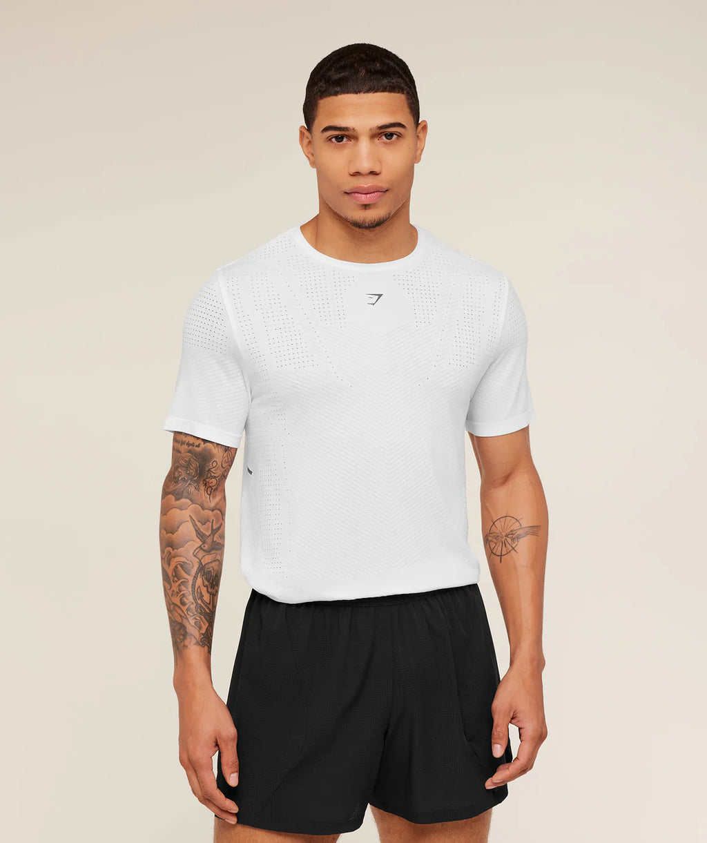 Gymshark Seamless Running T-shirt GS White