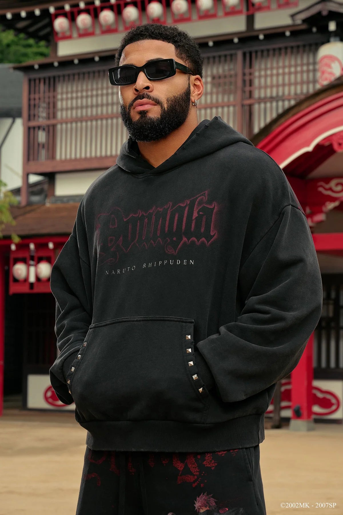 Young LA Naruto Stud Artwork Hoodie “Kakuzu”