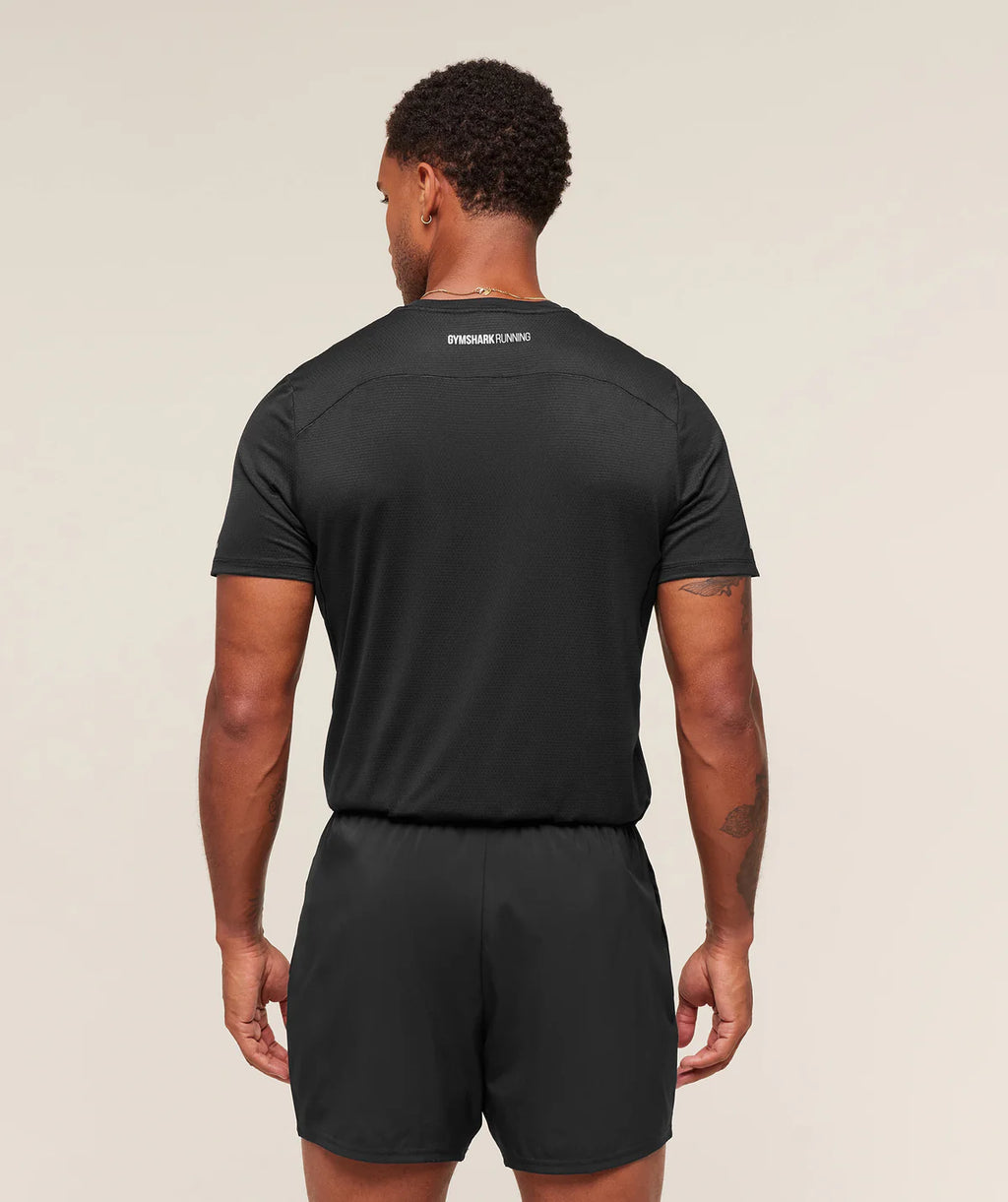 GymShark RUNNING T-SHIRT Black