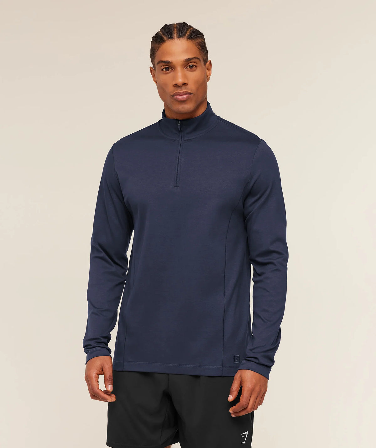 Gymshark Off Duty 1/4 Zip Heavy Blue