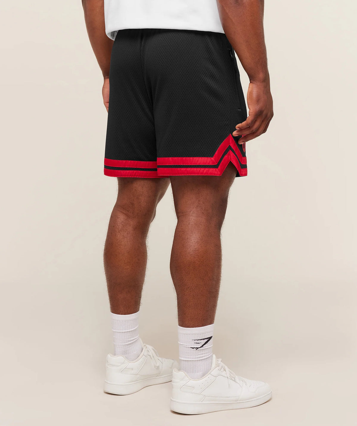 Gymshark Campus Mesh Shorts Black/Red