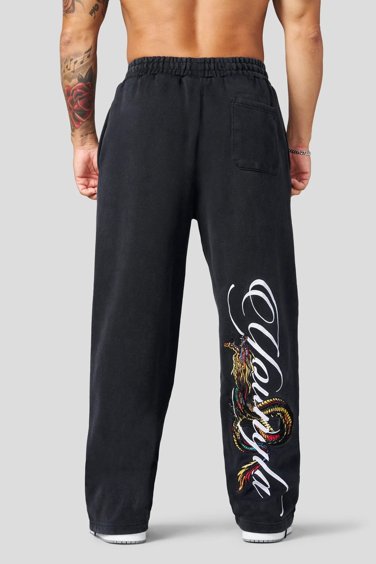 YoungLA Dragon Sweats Black Wash