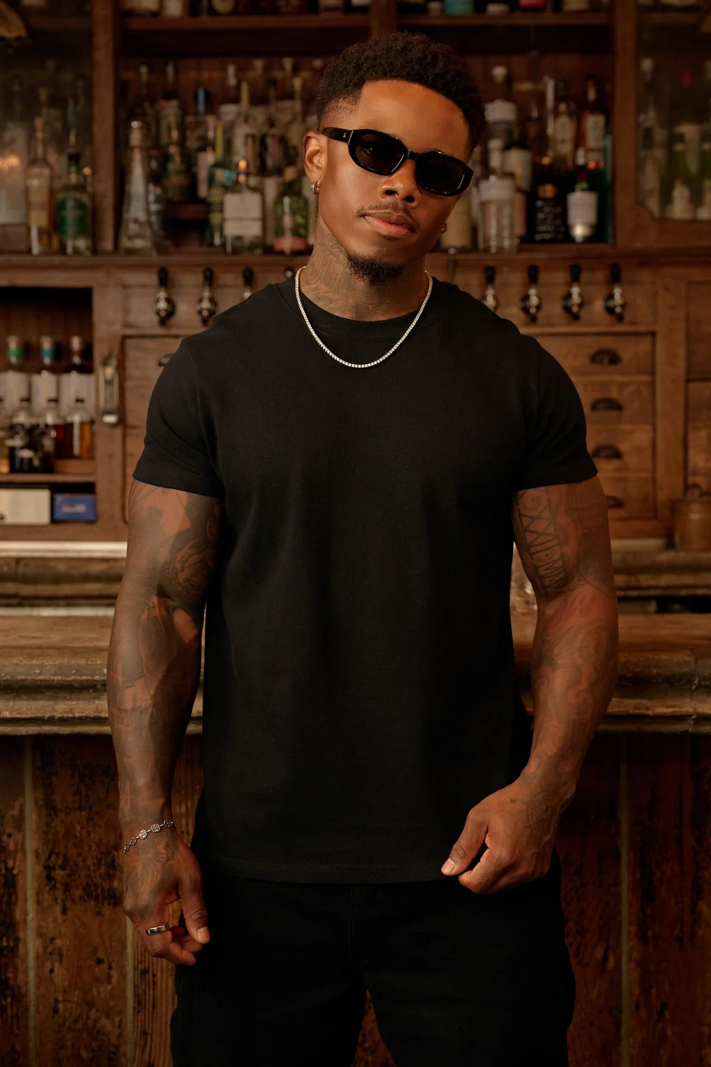 YoungLA Muscle Tees Black
