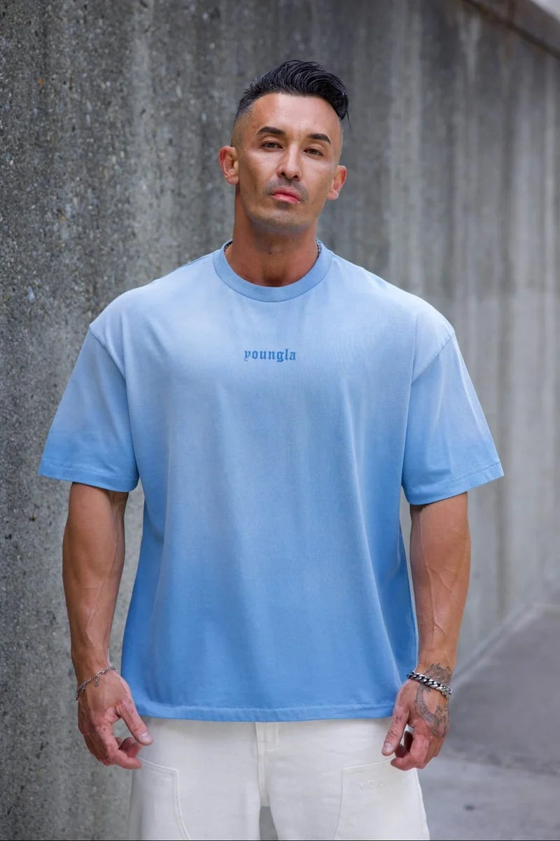 YoungLA Summer Soft Tee Light Blue Wash