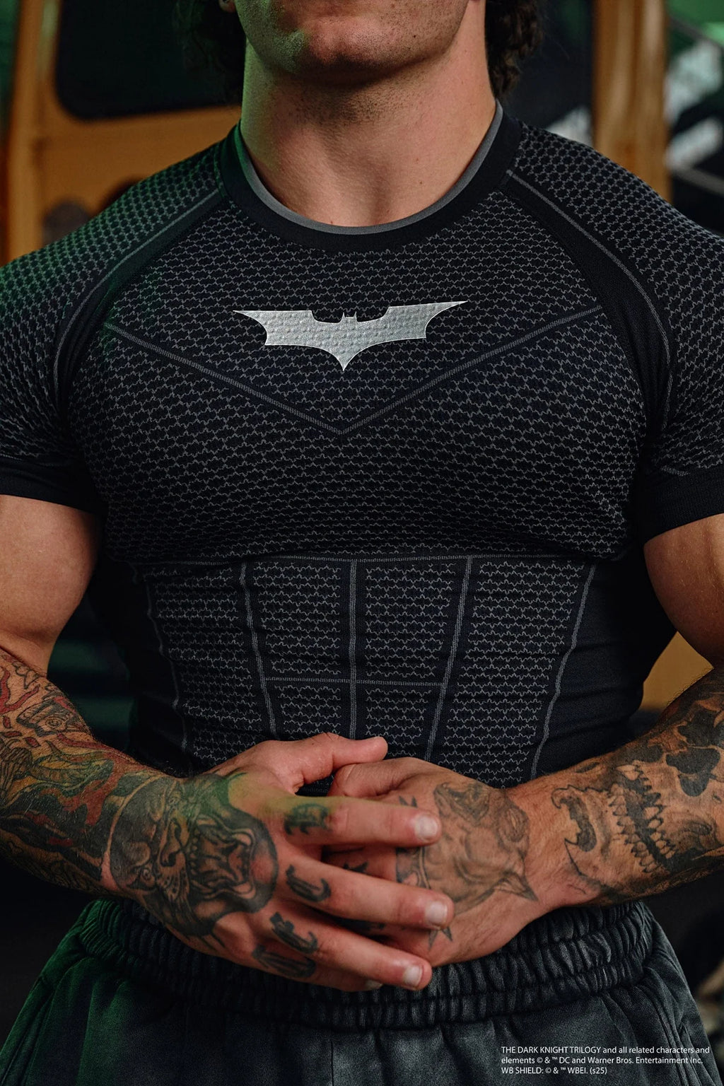 YoungLA BATMAN COMPRESSION TEE Black