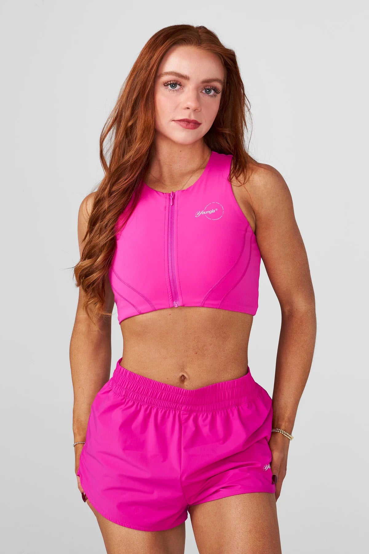 YoungLA Velocity Impact Tank Fuchsia