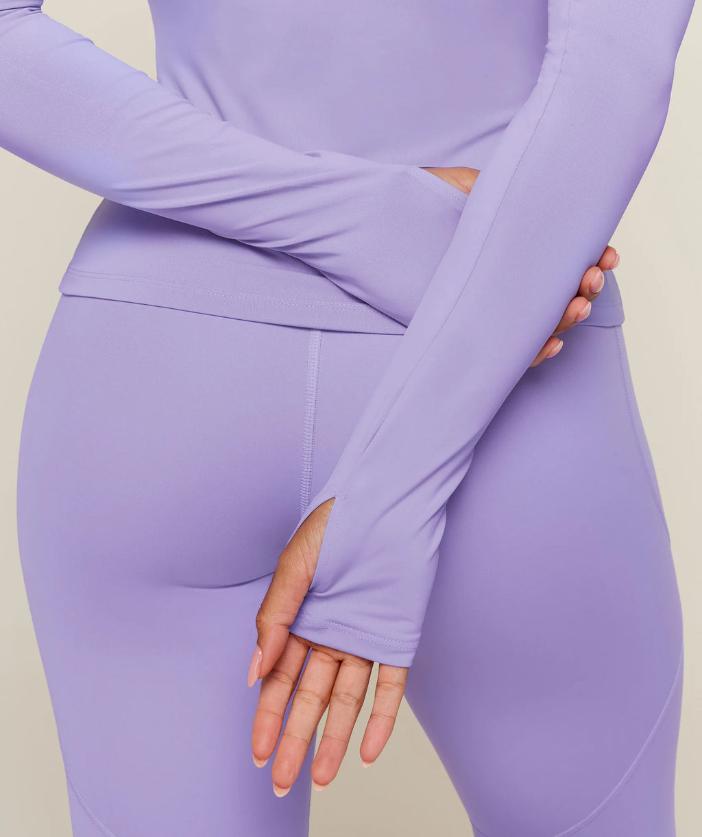 Gymshark Running High Neck Long Sleeve Top Pace Purple
