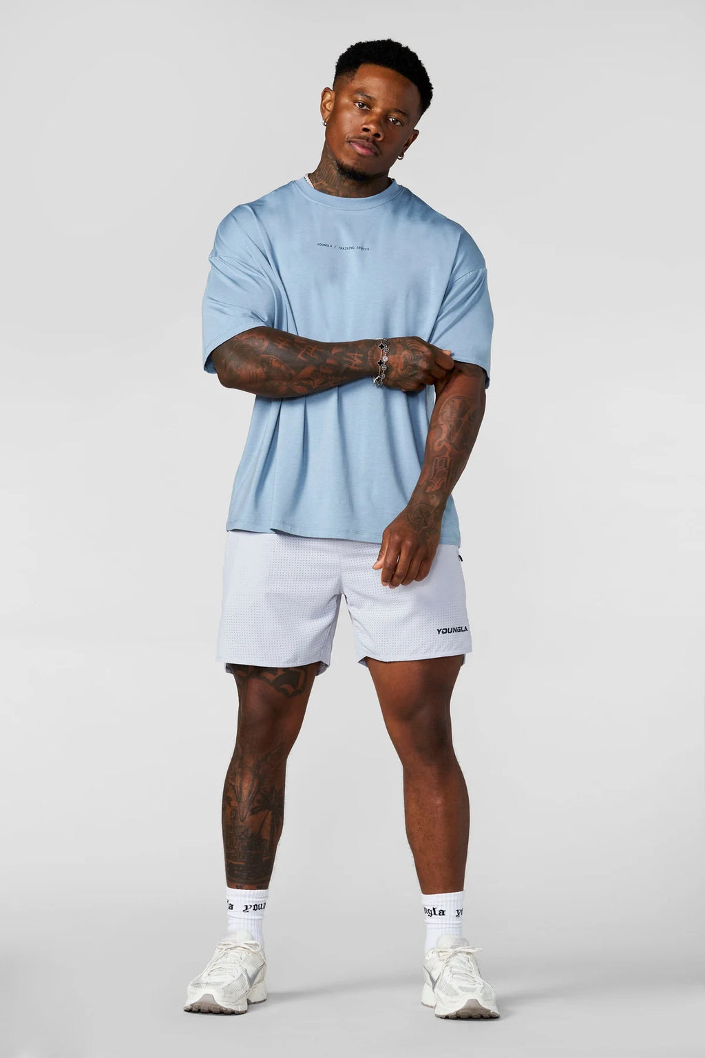 YoungLA AeroTech Training Tee Light Blue