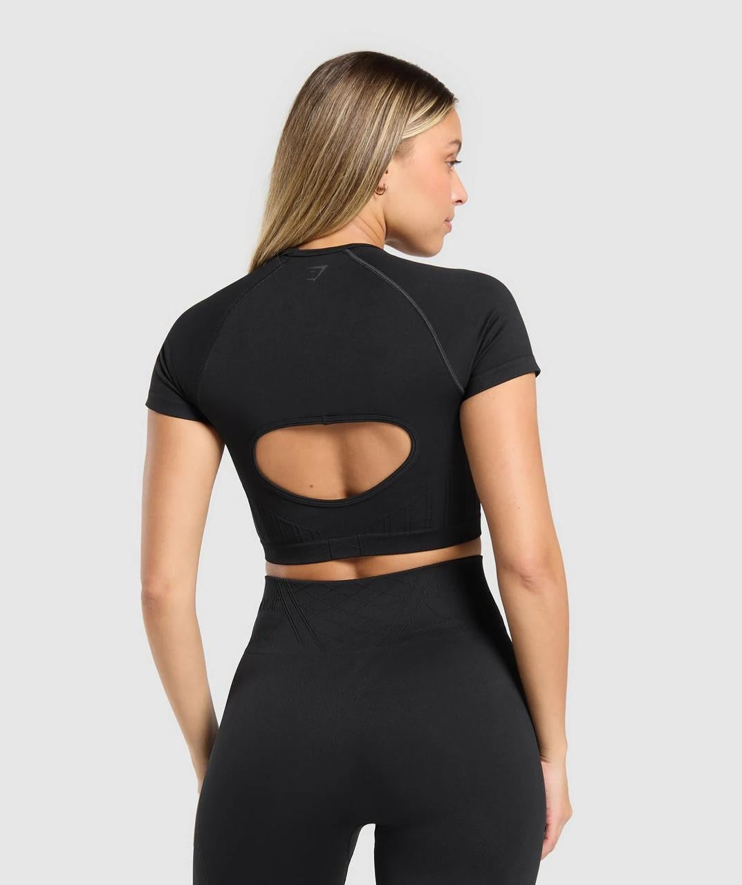 Gymshark Corset Seamless Crop Top Black