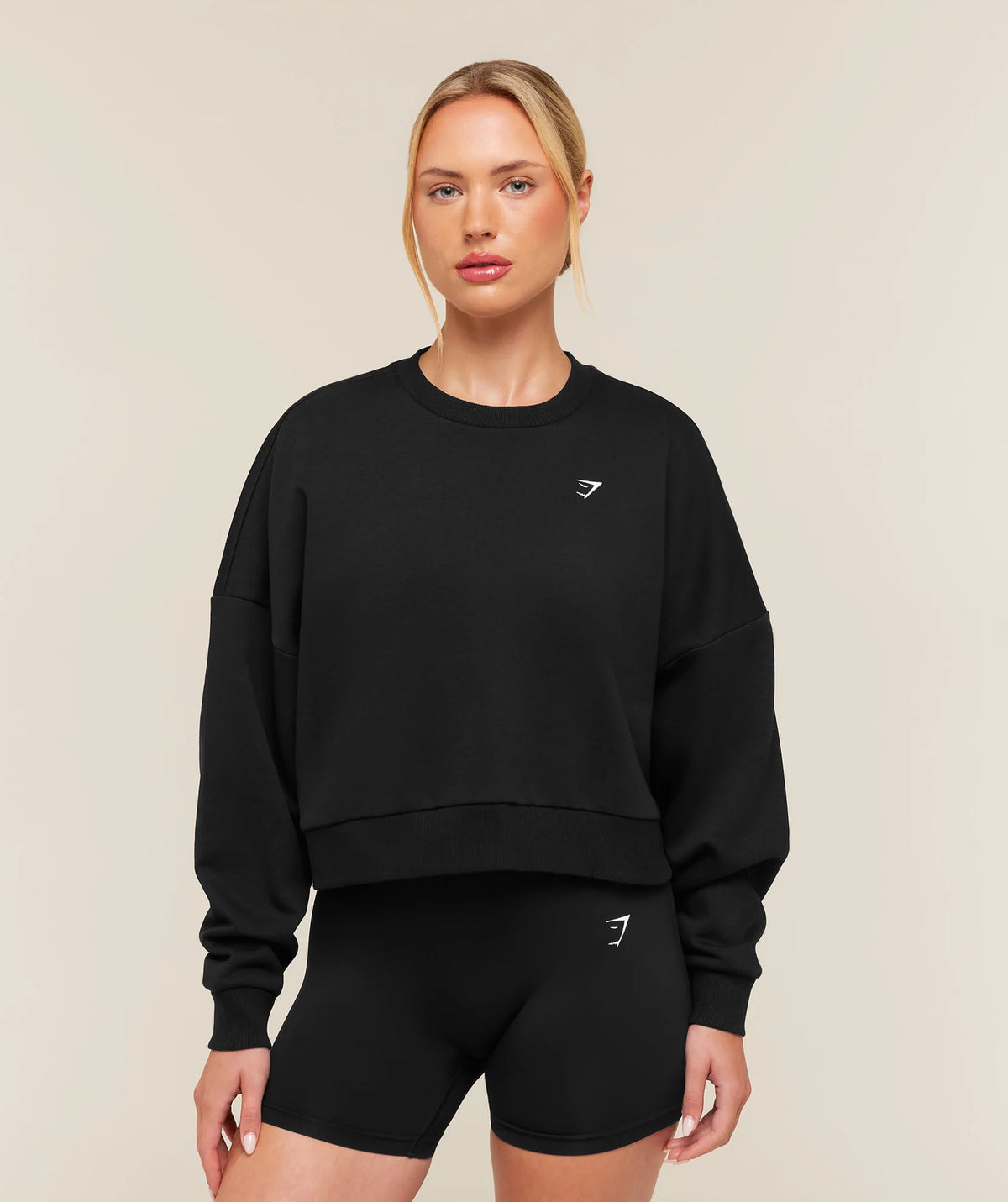 Gymshark Training Oversized Boxy Sweatshirt Black