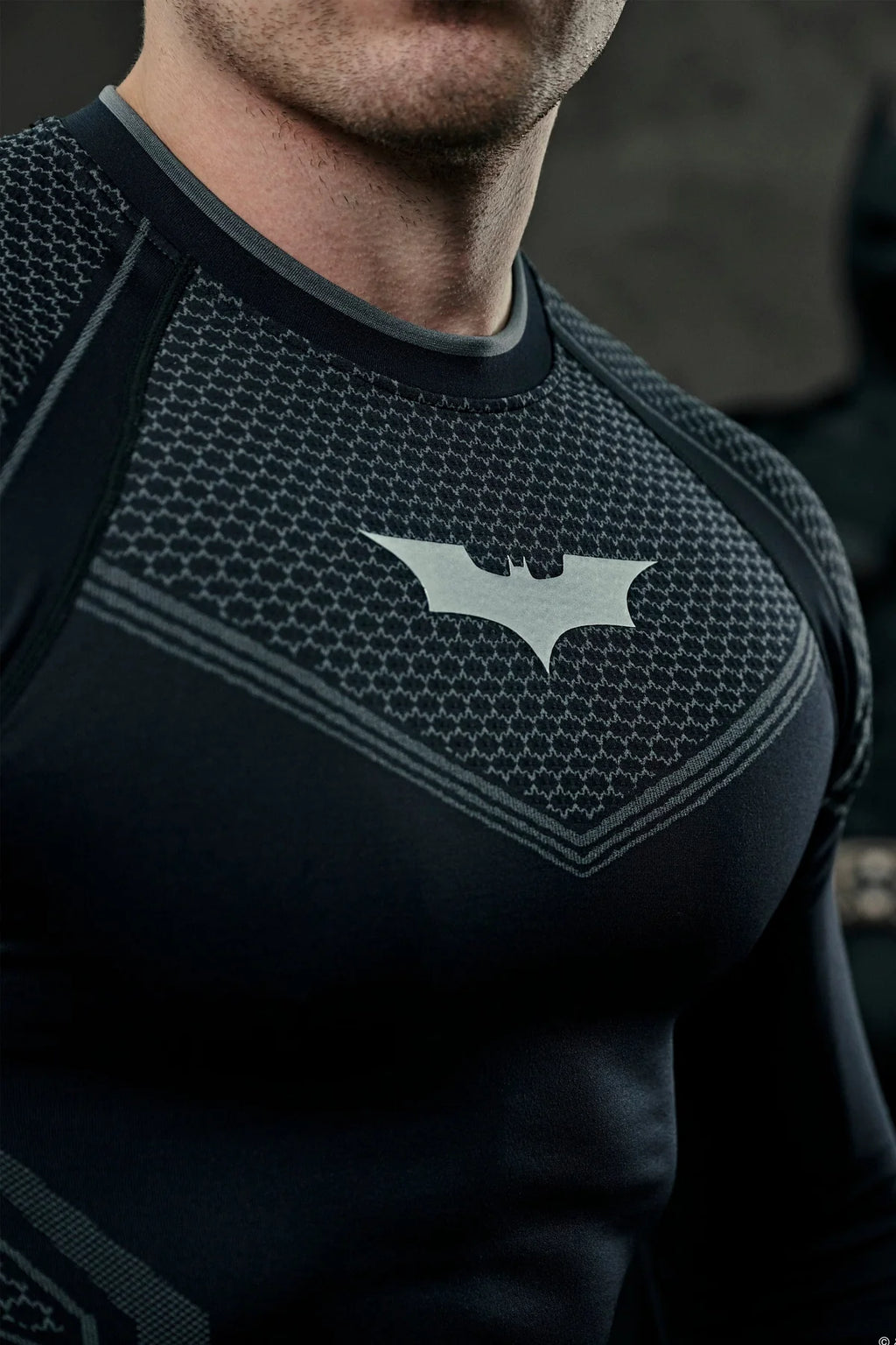 YoungLA BATMAN COMPRESSION LONGSLEEVES BLACK